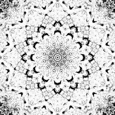 siyah ve beyaz geometrik mozaik