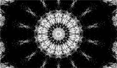 Süslü siyah beyaz arka plan. Mandala deseni.