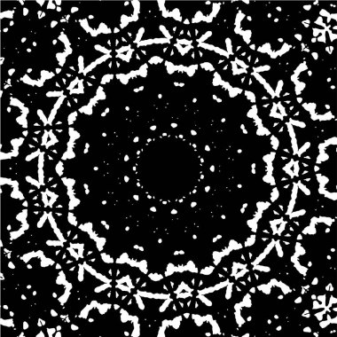 siyah ve beyaz geometrik mozaik