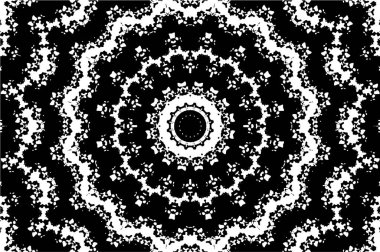 siyah ve beyaz geometrik mozaik