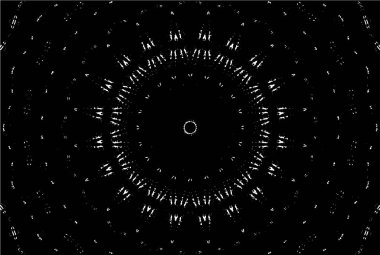 Siyah ve beyaz süslemeli arka plan. Mandala deseni.