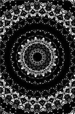 Kaleydoskopik desenli tek renkli süslemeli arkaplan