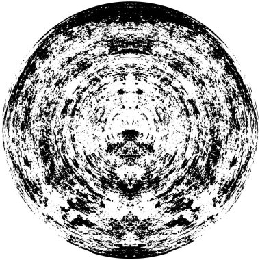 Gölgeli Doku: Kaotik Tek Renk Desenli Soyut Küre