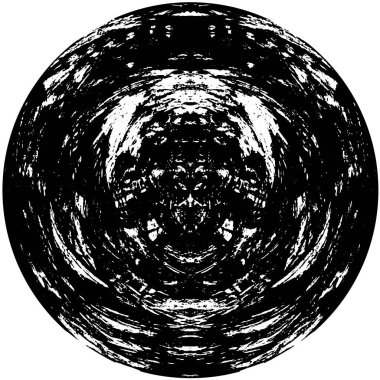 Gölgeli Doku: Kaotik Tek Renk Desenli Soyut Küre