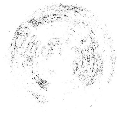 Gölgeli Doku: Kaotik Tek Renk Desenli Soyut Küre