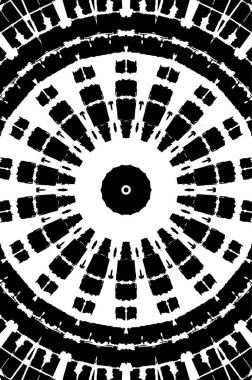 Soyut yaratıcı siyah beyaz desen, vektör çizimi. güzel süs arkaplanı