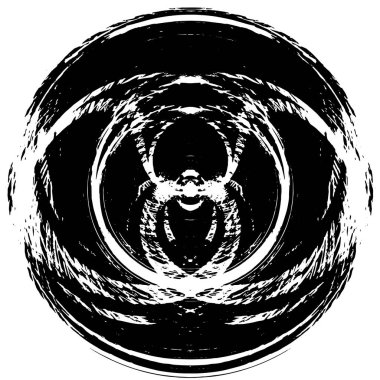 Gölgeli Doku: Kaotik Tek Renk Desenli Soyut Küre