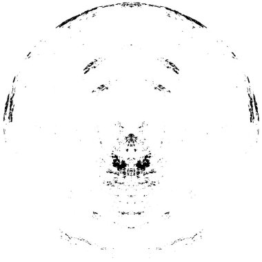 Gölgeli Doku: Kaotik Tek Renk Desenli Soyut Küre