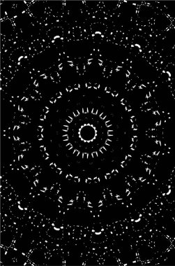 Kaleydoskopik desenli tek renkli süslemeli arkaplan