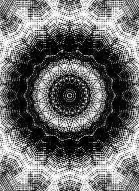 Vektör mandala. Yuvarlak. El çizildi.