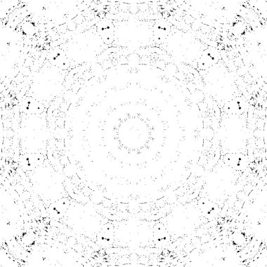 Siyah ve beyaz süslemeli arka plan. Mandala deseni.