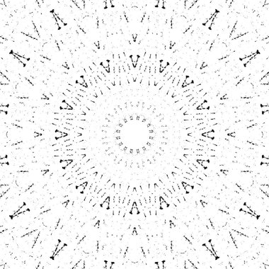 Kaleydoskopik desenli siyah ve beyaz süs arkaplanı