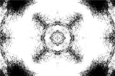 Süslü siyah beyaz arka plan. Mandala deseni.