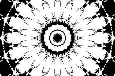 Soyut yaratıcı siyah beyaz desen, vektör çizimi. güzel süs arkaplanı