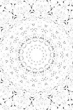 Siyah ve beyaz süslemeli arka plan. Mandala deseni.