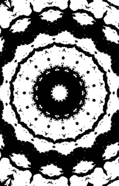 Kaleydoskopik desenli tek renkli süslemeli arkaplan