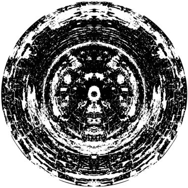 Beyaz arkaplan vektör illüstrasyonunda soyut siyah damga    