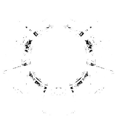 Beyaz arkaplan vektör illüstrasyonunda soyut siyah damga    