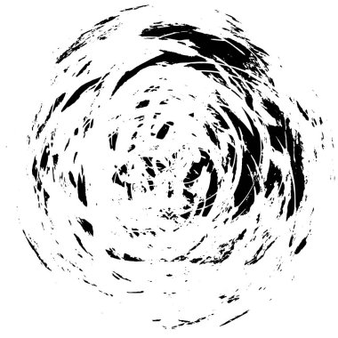 Beyaz arkaplan vektör illüstrasyonunda soyut siyah damga    