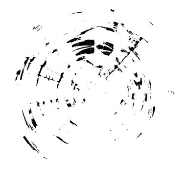 Beyaz arkaplan vektör illüstrasyonunda soyut siyah damga    