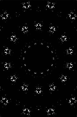 Kaleydoskopik desenli siyah beyaz yaratıcı arkaplan