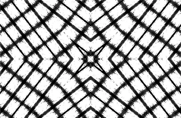 Noir Blanc Motif Géométrique Grunge Foncé — Image vectorielle
