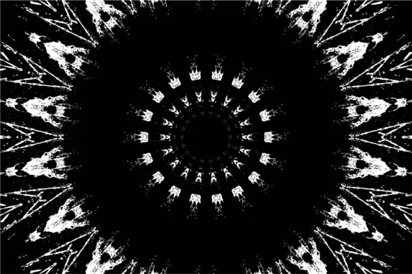 Siyah beyaz monokrom eski grunge vintage eskimiş arka plan soyut antika desenli retro model.  