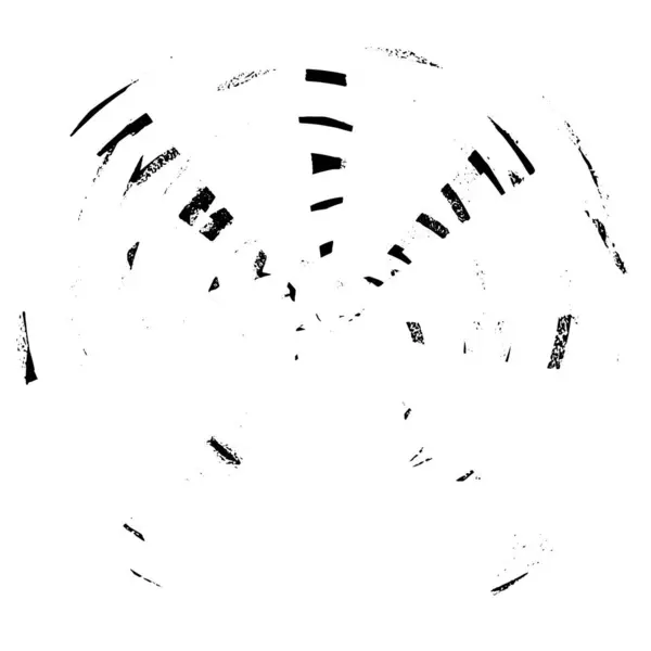 Cercle Grunge Abstrait Sur Fond Blanc Beau Motif Noir Blanc — Image vectorielle