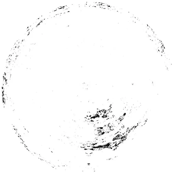Abstrakter Grunge Kreis Auf Weißem Hintergrund Schönes Schwarz Weiß Muster — Stockvektor