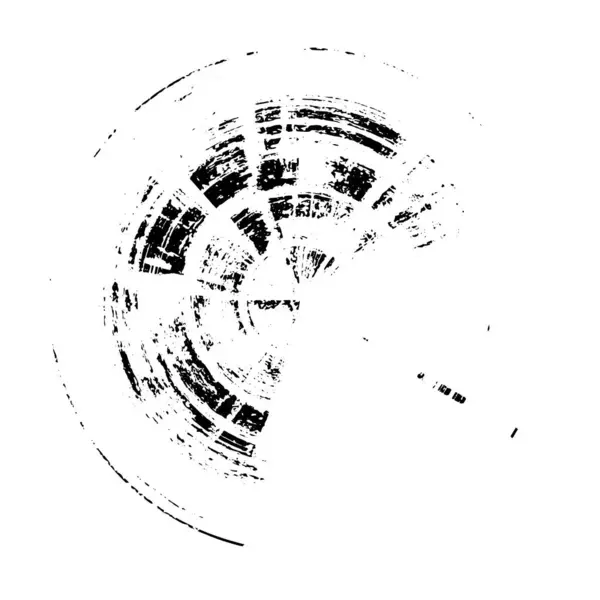 Abstraktní Grunge Kruh Bílém Pozadí Krásný Černobílý Vzor — Stockový vektor
