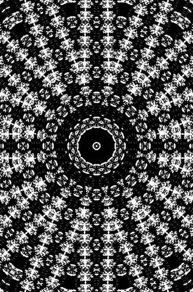Siyah ve beyaz süslemeli arka plan. Mandala deseni.
