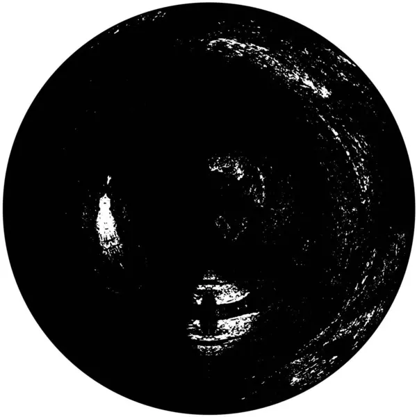 Abstracte Grunge Cirkel Witte Achtergrond Shabby Verf Textuur Vector Illustratie — Stockvector