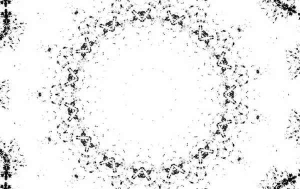 Черно Белый Декоративный Фон Калейдоскопическим Узором — стоковый вектор