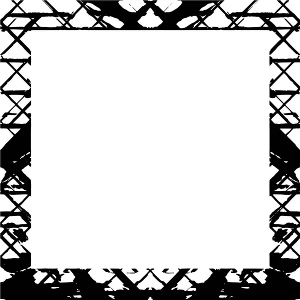 Abstraktes Design Grunge Rahmen Monochromer Hintergrund — Stockvektor