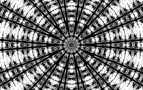 Süslü siyah beyaz arka plan. Mandala deseni.