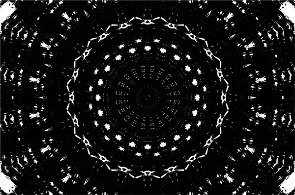 Siyah ve beyaz süslemeli arka plan. Mandala deseni.