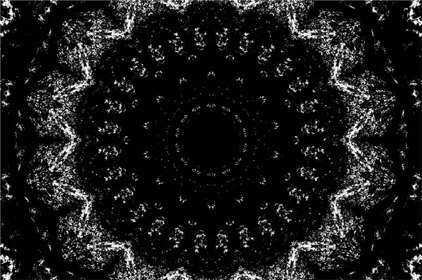 Mandala deseni. Süslü siyah beyaz arkaplan. 