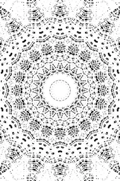 Zwarte Witte Sierlijke Achtergrond Mandala Patroon — Stockvector