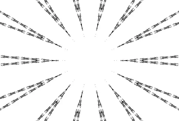 Ornamental Kaleidoscopic Monochrome Background — Stock Vector