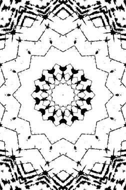 Soyut yaratıcı siyah beyaz desen, vektör çizimi. güzel süs arkaplanı