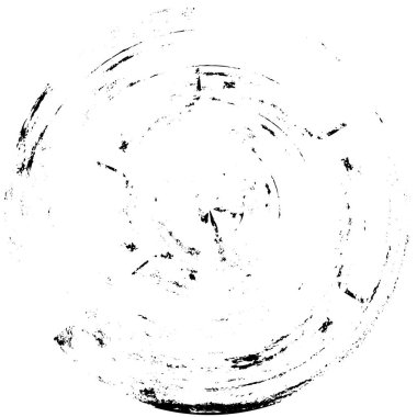 Beyaz arkaplanda soyut siyah yuvarlak şekil  