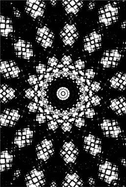 Kaleydoskopik desenli tek renkli süslemeli arkaplan