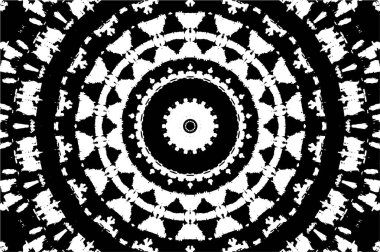 Soyut yaratıcı siyah beyaz desen, vektör çizimi. güzel süs arkaplanı