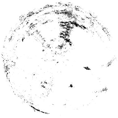 Beyaz arkaplanda soyut siyah yuvarlak şekil  