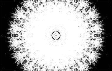 Dekoratif siyah beyaz arka plan. Mandala deseni.