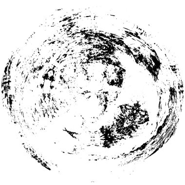  Beyaz arkaplanda soyut siyah yuvarlak şekil 