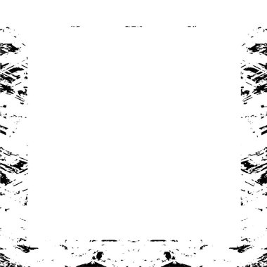 Beyaz arkaplanda Grunge kare çerçeve