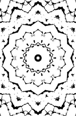 Soyut yaratıcı siyah beyaz desen, vektör çizimi. güzel süs arkaplanı