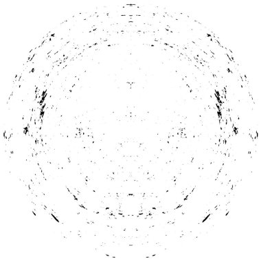 Beyaz arkaplanda soyut siyah yuvarlak şekil, vektör illüstrasyonu 