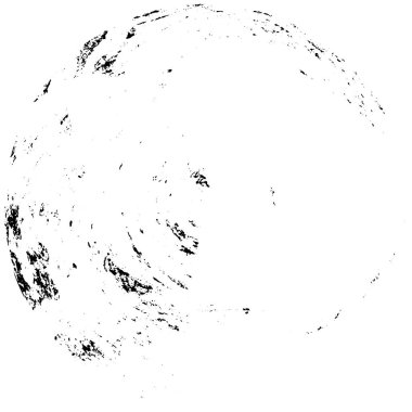 Beyaz arkaplanda soyut siyah yuvarlak şekil, vektör illüstrasyonu 